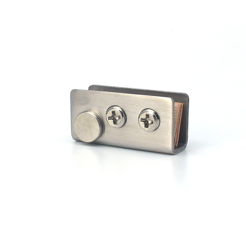 Jingpai Stopper pentru ușa de vitrină din sticlă – oțel inoxidabil sau oțel laminat la rece, prelucrare prin trasare pe fir și electroplating, stil modern minimalist, compatibil cu ușile din sticlă ale vitrinei, etichetare privată posibilă