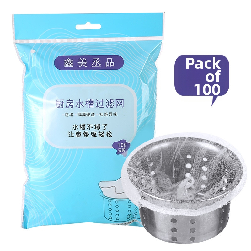 Praustuvo filtras virtuvėms — poliesterio-spandekso tinklinis filtras, užkertantis užsikimšimams, filtruoja šiukšles