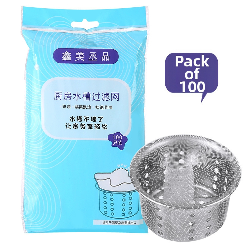 Praustuvo filtras virtuvėms — poliesterio-spandekso tinklinis filtras, užkertantis užsikimšimams, filtruoja šiukšles