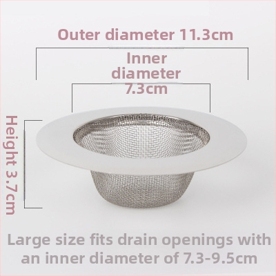 Nerūdijančio plieno praustuvo filtras – plonas tinklas, virtuvės nuotekoms, prieš užsikimšimą, plaukų gaudyklė voniai