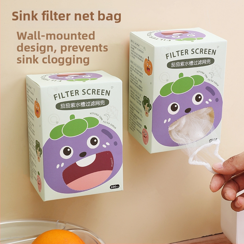 Vienkartinis poliesterinis filtravimo maišelis kriauklei nuotekoms, antiužsikimšimo, virtuvei
