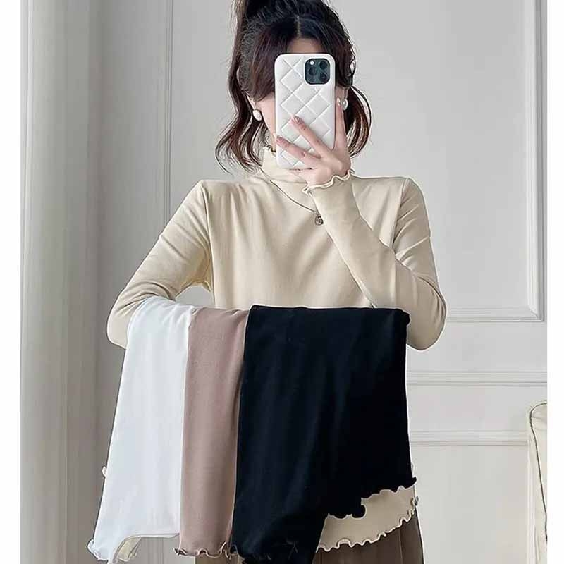 Rasedate kapuutsiga top, pikkade varrukatega, vaba lõikega – polüesteri/elastaani segu 80–90% polüester, <30% elastaan, kevad–sügis–talv 2025