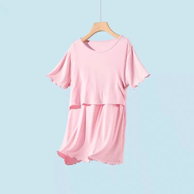 Rasedate imetustop, modalkangas, lühikesed varrukad, ümmarguse kaelusega