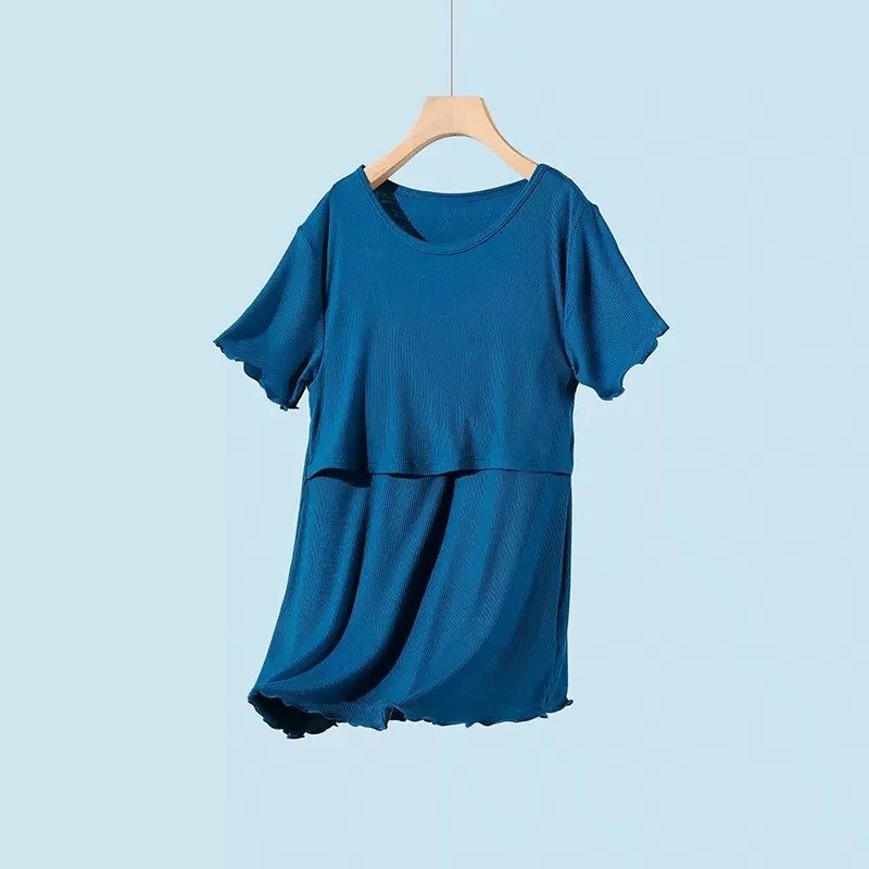 Rasedate imetustop, modalkangas, lühikesed varrukad, ümmarguse kaelusega