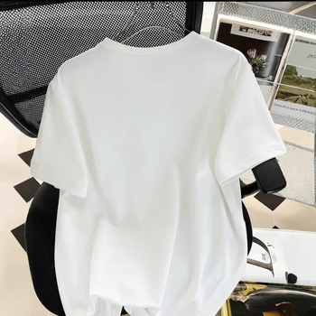 Tricou din bumbac 95%+, mâneci scurte, guler rotund, model 3D