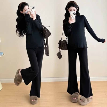 Korealise stiiliga T-särk pikkade käistega, poolkõrge kaelus, ühtlane värv, 90% polüester koos spandexiga