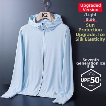 UV kaitse riided kapuutsiga, õhuke materjal, 100% polüester, tihe lõige