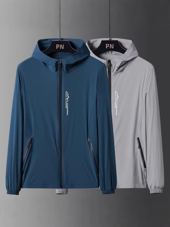 Ζακέτα με κουκούλα – Λεπτή, 100% Πολυεστέρας, Εκτύπωση φυσικών τοπίων, 50% UV Προστασία