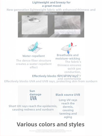 Kapuutsiga jakk – õhuke, 100% polüester, loodusvaate trükk, UV-kaitse 50%