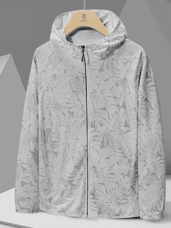 Αντιανεμικό μπουφάν με πλέγμα (UPF50+ UV προστασία; 100% πολυεστέρας; λεπτό ύφασμα; με κουκούλα)