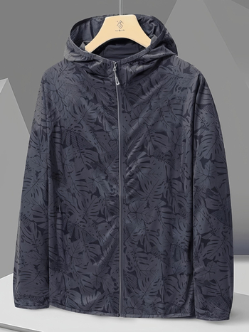 Αντιανεμικό μπουφάν με πλέγμα (UPF50+ UV προστασία; 100% πολυεστέρας; λεπτό ύφασμα; με κουκούλα)