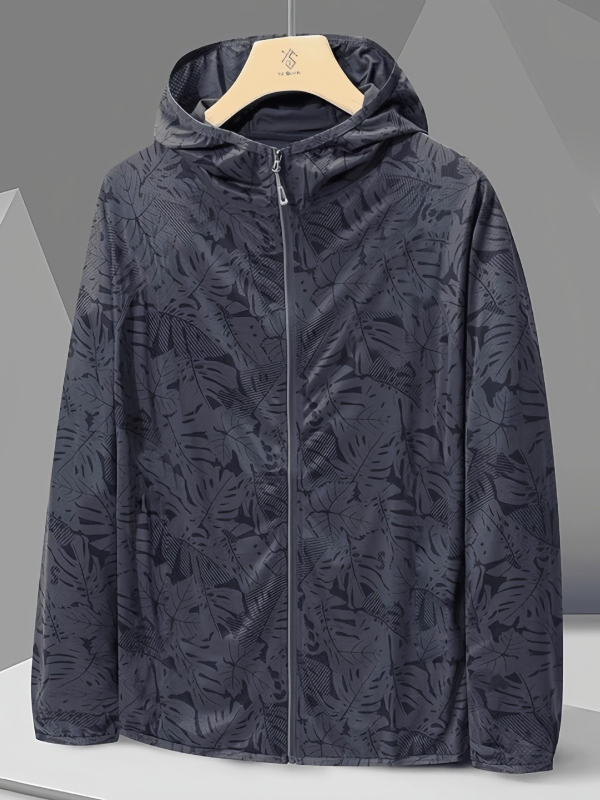 Αντιανεμικό μπουφάν με πλέγμα (UPF50+ UV προστασία; 100% πολυεστέρας; λεπτό ύφασμα; με κουκούλα)