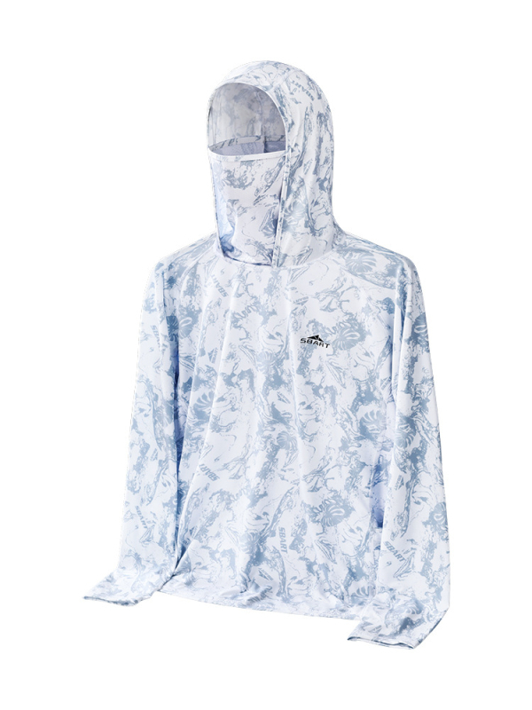 Ribolovna jakna s UV zaštitom i kapuljom – UPF50+, brzo suši, prozračna, odvlači vlagu (80% poliester, 20% elastan)