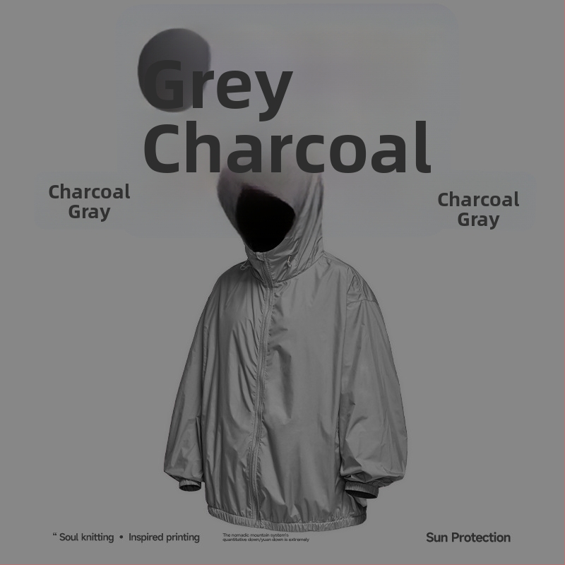 Jakk Tefloni kolmekaitse tehnoloogiaga päikesekaitseks, 100% polüester, kapuutsiga, vaba lõige.