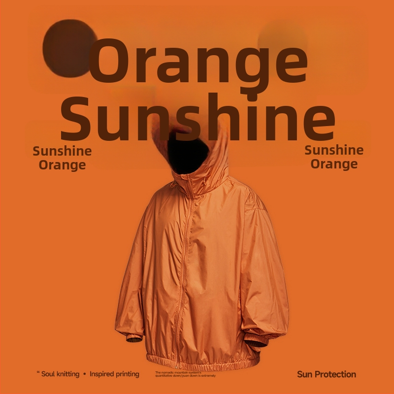 Jakk Tefloni kolmekaitse tehnoloogiaga päikesekaitseks, 100% polüester, kapuutsiga, vaba lõige.