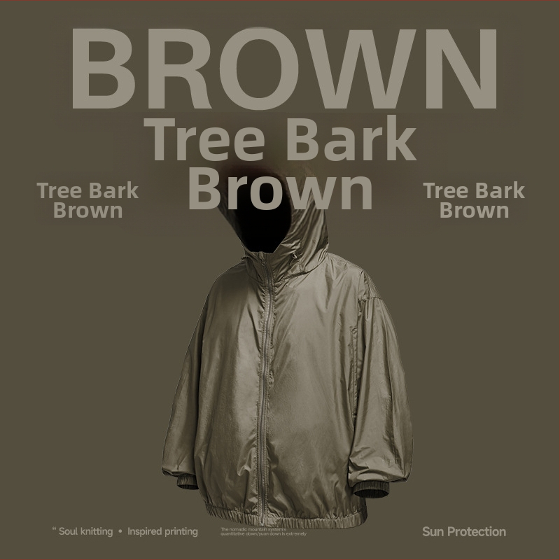 Jakk Tefloni kolmekaitse tehnoloogiaga päikesekaitseks, 100% polüester, kapuutsiga, vaba lõige.