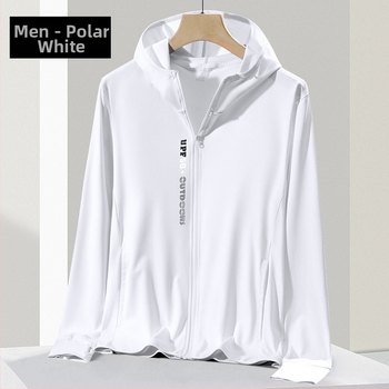 Unisex ljetna vanjska jakna s kapuljom, UV 50+ zaštita, lagana, prozračna, brzo se suši, poliester