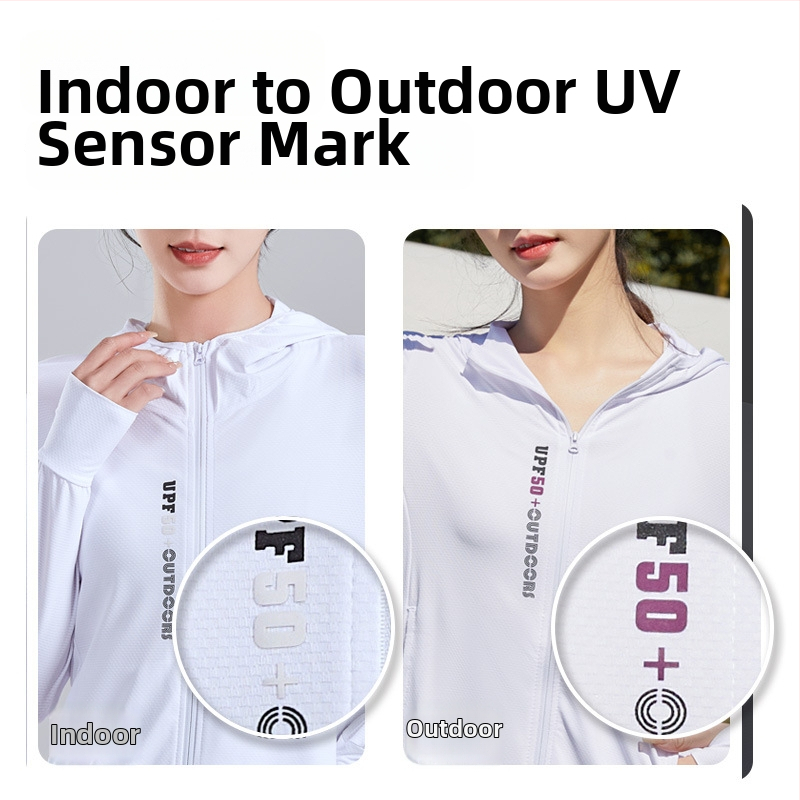 Unisex ljetna vanjska jakna s kapuljom, UV 50+ zaštita, lagana, prozračna, brzo se suši, poliester