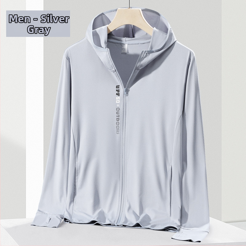 Unisex ljetna vanjska jakna s kapuljom, UV 50+ zaštita, lagana, prozračna, brzo se suši, poliester