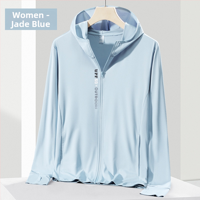 Unisex ljetna vanjska jakna s kapuljom, UV 50+ zaštita, lagana, prozračna, brzo se suši, poliester