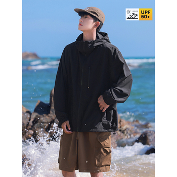 Jakna UPF50+ zaštita od sunca, kapuljača, tanak Ice Silk prozračan, ljeto 2025