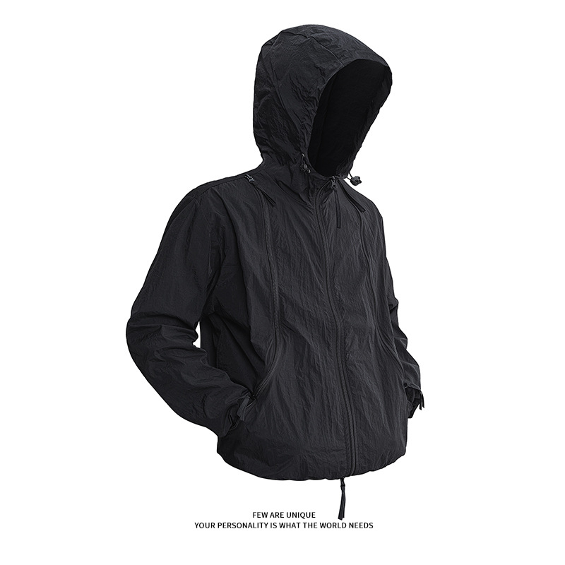 Jakna UPF50+ zaštita od sunca, kapuljača, tanak Ice Silk prozračan, ljeto 2025