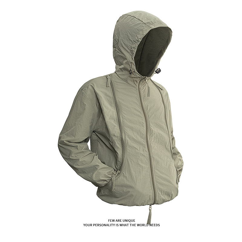 Jakna UPF50+ zaštita od sunca, kapuljača, tanak Ice Silk prozračan, ljeto 2025