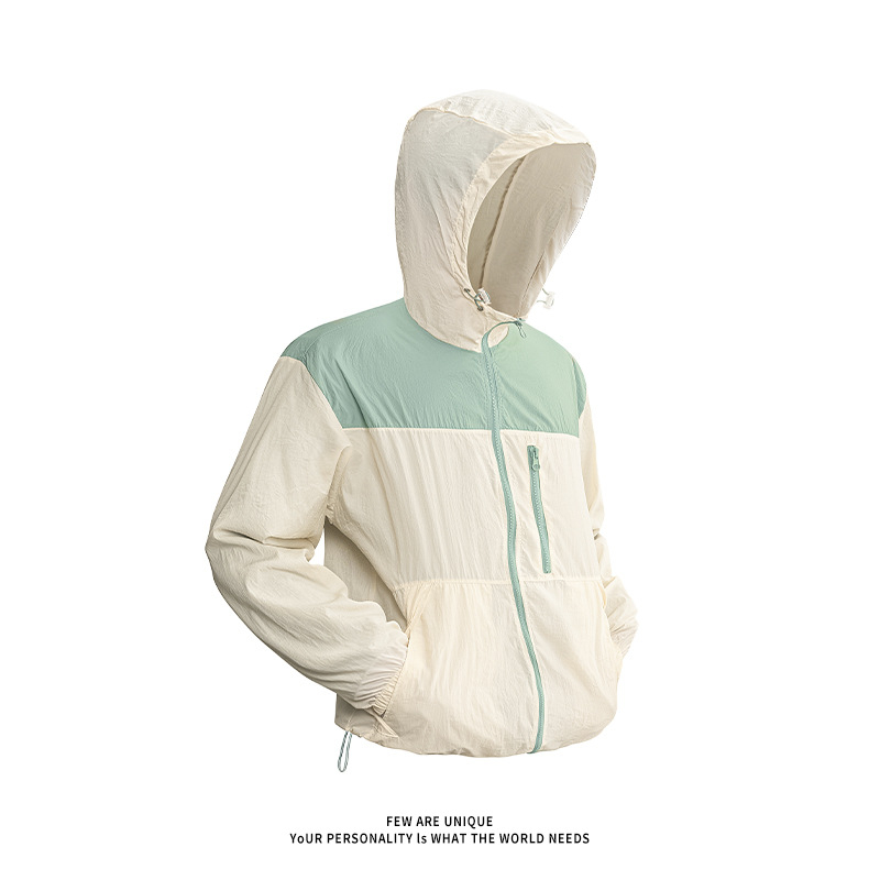 Jakna UPF50+ zaštita od sunca, kapuljača, tanak Ice Silk prozračan, ljeto 2025