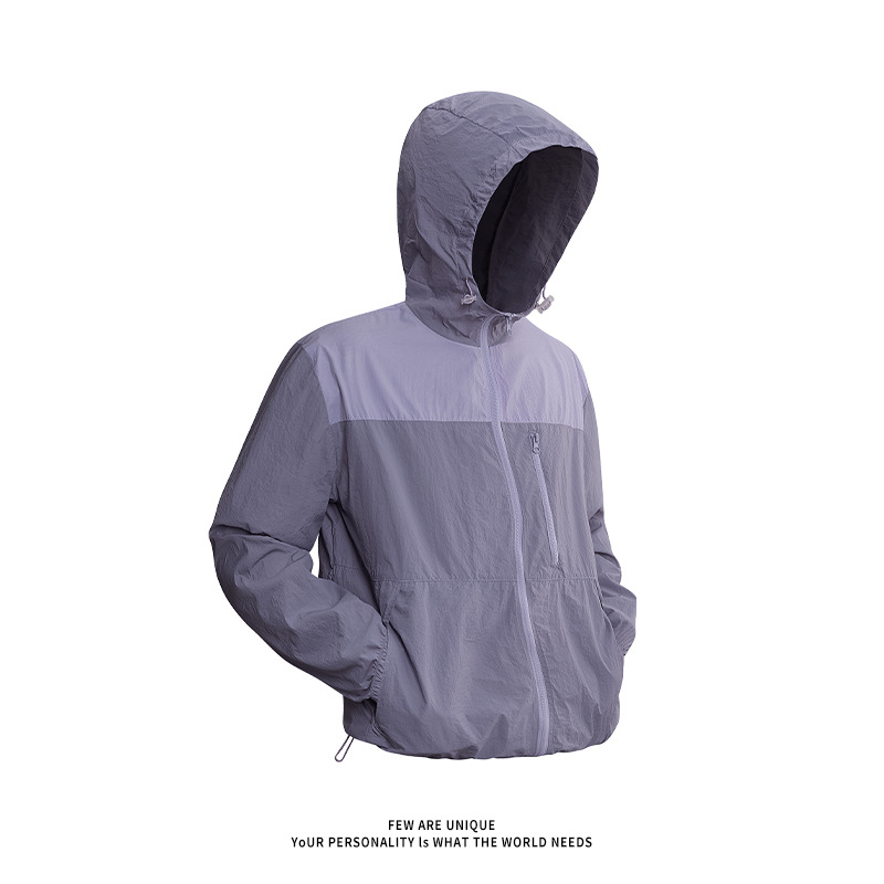 Jakna UPF50+ zaštita od sunca, kapuljača, tanak Ice Silk prozračan, ljeto 2025