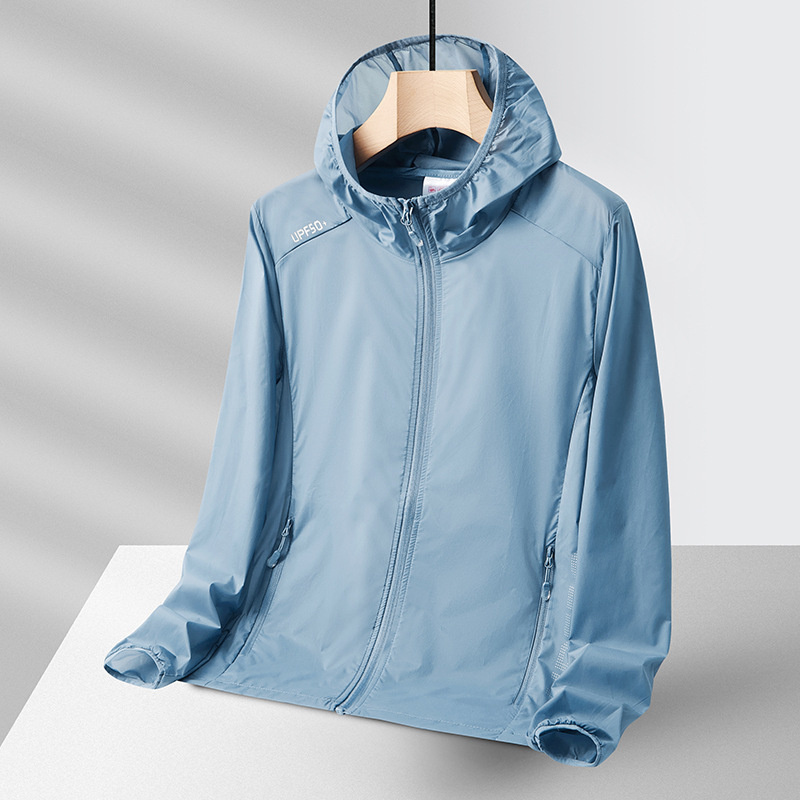Vanjska jakna windbreaker UPF50+, prozračna, ultralagana, brzo suši, s kapuljačom