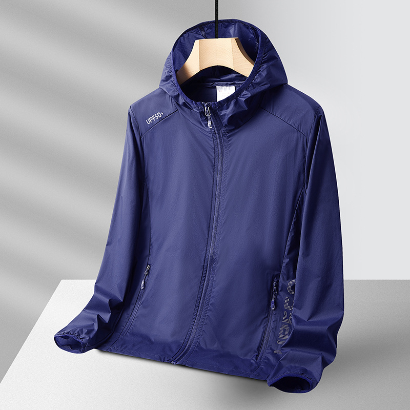 Vanjska jakna windbreaker UPF50+, prozračna, ultralagana, brzo suši, s kapuljačom