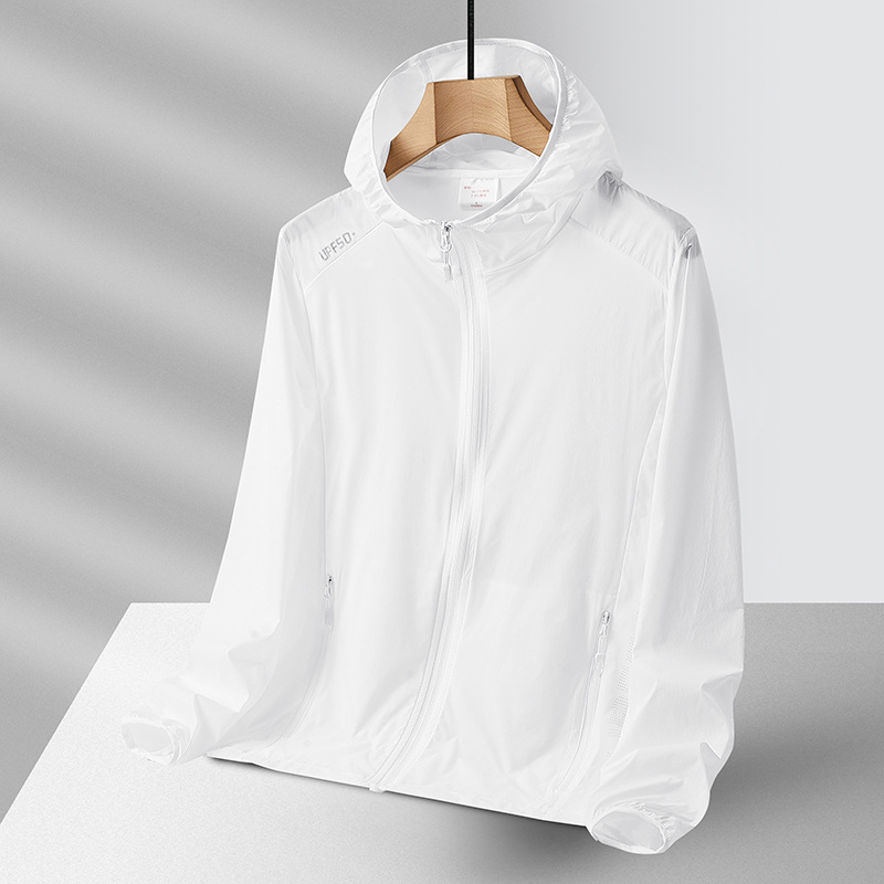 Vanjska jakna windbreaker UPF50+, prozračna, ultralagana, brzo suši, s kapuljačom