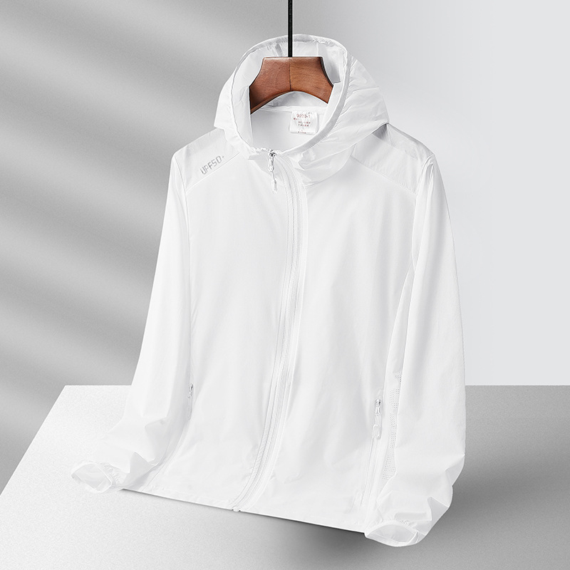 Vanjska jakna windbreaker UPF50+, prozračna, ultralagana, brzo suši, s kapuljačom