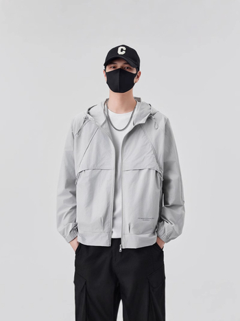 Κουκούλα UPF50+ Αντηλιακή Ζακέτα, 100% Πολυεστέρας, 3D Εκτύπωση, Φερμουάρ Μπροστά