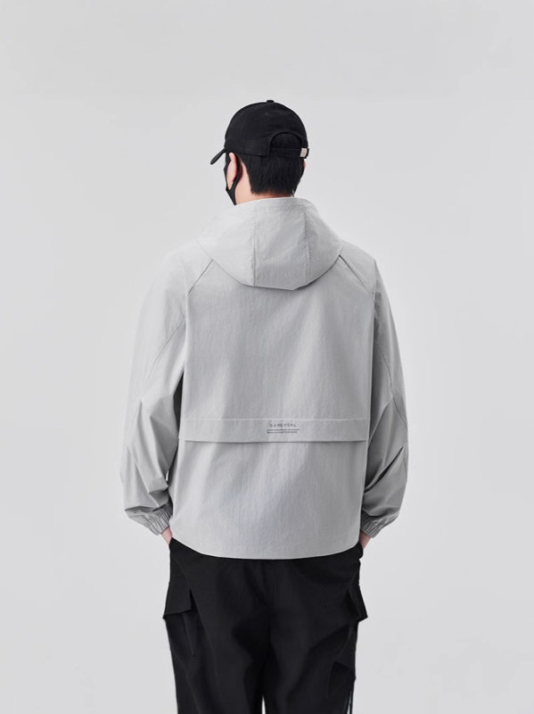 Κουκούλα UPF50+ Αντηλιακή Ζακέτα, 100% Πολυεστέρας, 3D Εκτύπωση, Φερμουάρ Μπροστά