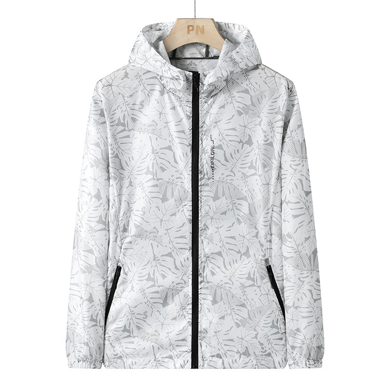 Νάιλον καμουφλαρισμένο εξωτερικό μπουφάν με κουκούλα, UV προστασία 50+, γρήγορο στέγνωμα, αναπνεόμενο, πολύ ελαφρύ