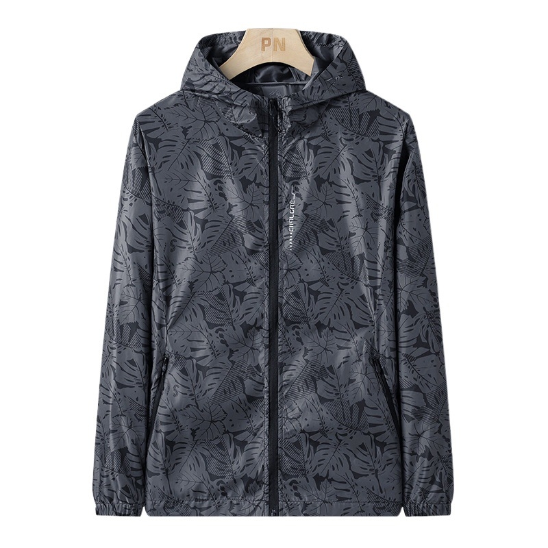 Νάιλον καμουφλαρισμένο εξωτερικό μπουφάν με κουκούλα, UV προστασία 50+, γρήγορο στέγνωμα, αναπνεόμενο, πολύ ελαφρύ