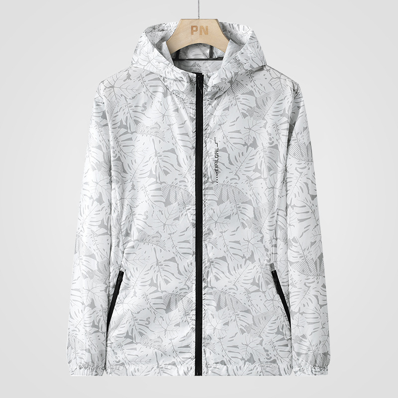 Νάιλον καμουφλαρισμένο εξωτερικό μπουφάν με κουκούλα, UV προστασία 50+, γρήγορο στέγνωμα, αναπνεόμενο, πολύ ελαφρύ