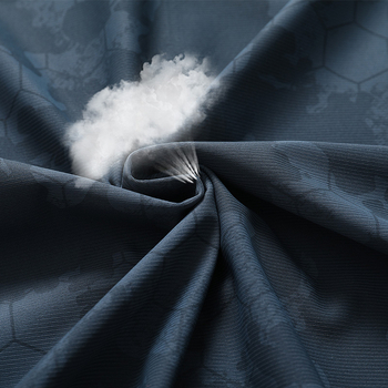 Μπουφάν με κουκούλα για προστασία από τον ήλιο από ice silk, ελαφρύ καλοκαίρι 2025, διαπνέον, αφηρημένο μοτίβο, τσέπες με φερμουάρ, χαλαρή γραμμή σε κορεατικό στυλ