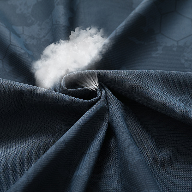 Μπουφάν με κουκούλα για προστασία από τον ήλιο από ice silk, ελαφρύ καλοκαίρι 2025, διαπνέον, αφηρημένο μοτίβο, τσέπες με φερμουάρ, χαλαρή γραμμή σε κορεατικό στυλ