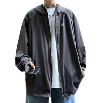 Αντηλιακό παλτό με κουκούλα, UPF50+, πολυεστέρας, τεσσάρων εποχών, φερμουάρ