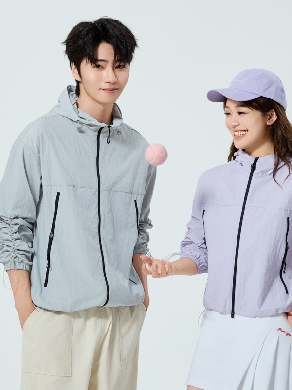 Unisex kapuutsiga päikesekaitsejakk, õhuke nailon, vaba lõige, UPF50+