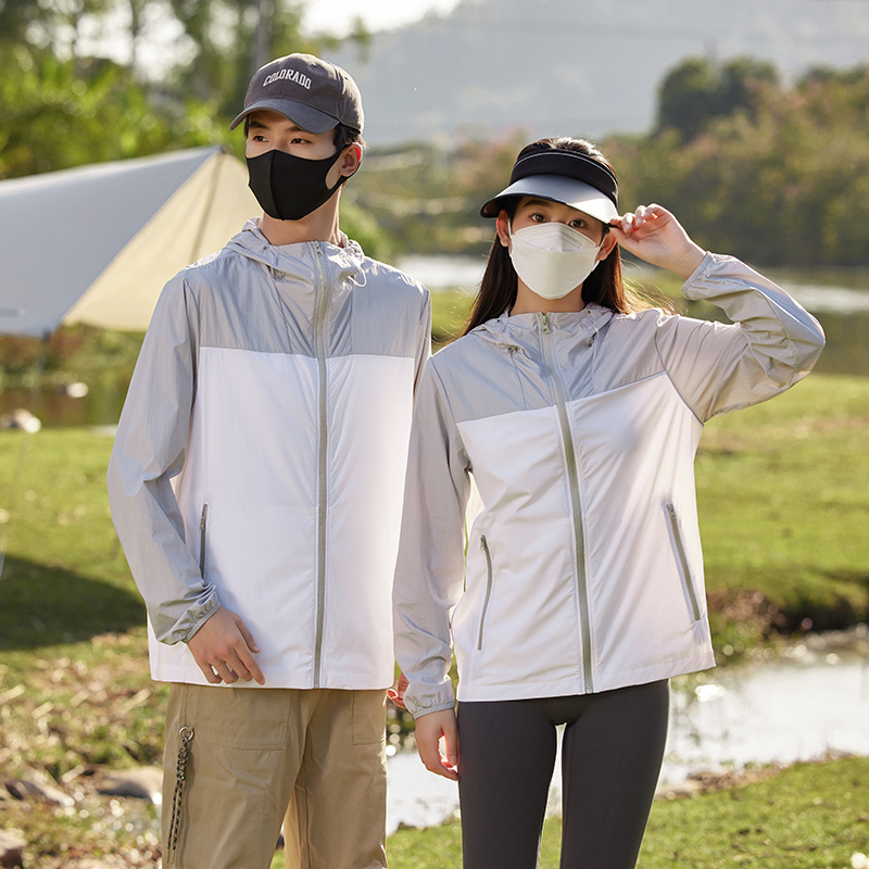 Suve Ice Silk UV-kaitsega jope – kapuuts, kerge, hingav, 80% nailon, UPF50+, külje taskud