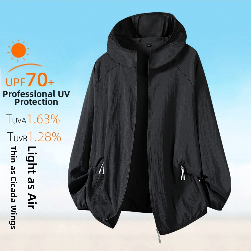 Õues kantav tuulejope kapuutsiga, UPF50+ UV kaitse, hingav, kiiresti kuivav