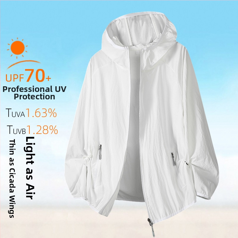 Õues kantav tuulejope kapuutsiga, UPF50+ UV kaitse, hingav, kiiresti kuivav