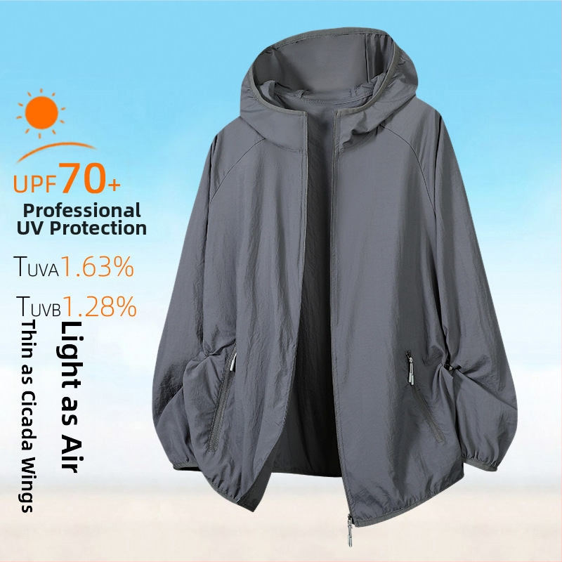 Õues kantav tuulejope kapuutsiga, UPF50+ UV kaitse, hingav, kiiresti kuivav