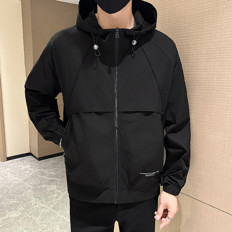 Ζακέτα με κουκούλα για προστασία από τον ήλιο, ελαφριά και διαπνέουσα μίξη πολυεστέρα, UPF50+, φερμουάρ, πλαϊνές τσέπες