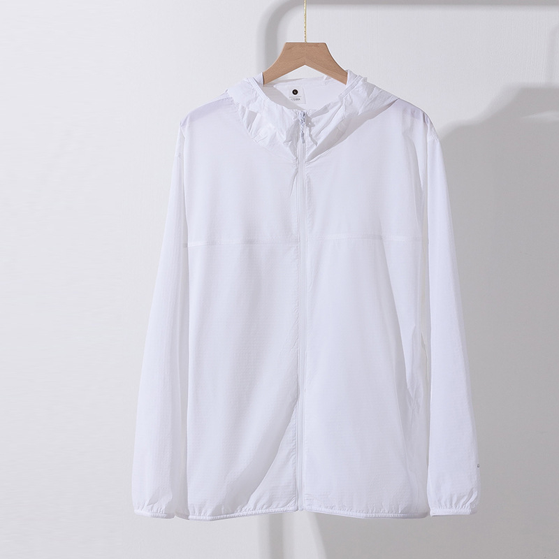 Unisex UV50+ kaitsejope, kerge, hingav, kiiresti-kuivav, kapuutsiga, kangas: keemiliste kiudude segu