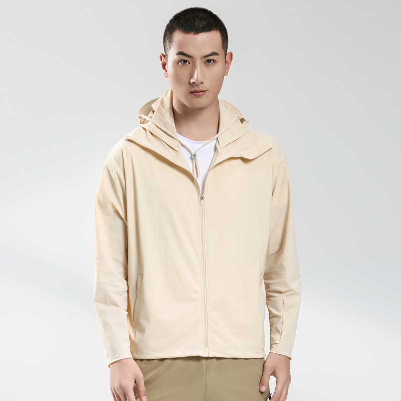 Unisex outdoor vetrovka s UPF50+, ľahká, rýchloschnúca, priedušná, odvádza vlhkosť, s kapucňou