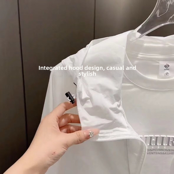 Kabát s kapucňou pre tínedžerov, letný, voľný strih, polyesterová zmes